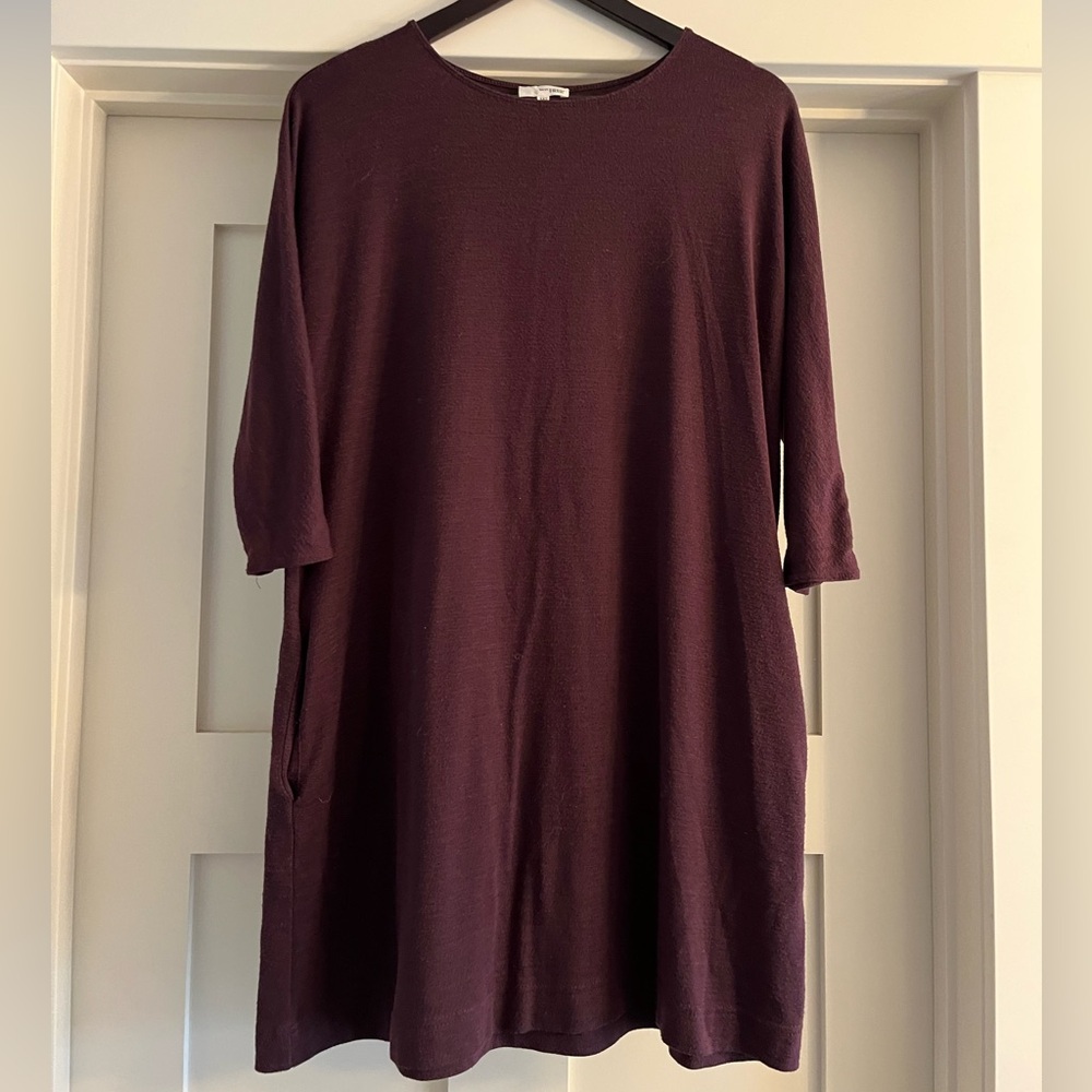 Wilfred Maroon T-Shirt Dress